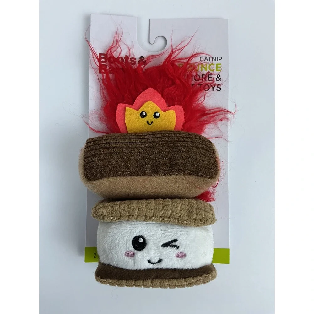 2 Boots Barkley Catnip S SMore Fire‎ Cat Toys Set Of Two All Day Play